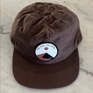Vuori Brown and White Cap